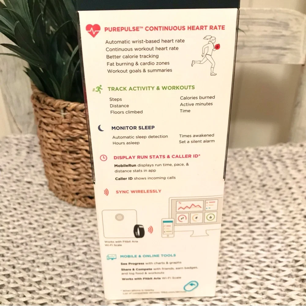 NWT Fitbit Charge HR Activity Tracker Pink